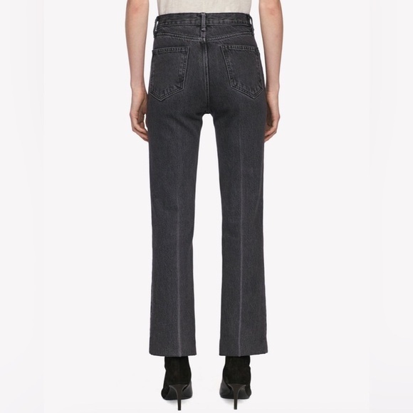 Rag & Bone Dylan High Waist Grey Kuro Flare Jeans 100% Cotton Sz 26 - Picture 3 of 11
